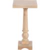 imageKate and Laurel Butterfield Traditional Square Pedestal Side Table 12 x 12 x 25 Light Natural Vintage Wooden End Table for Use as Small Bedroom Nightstand or Indoor Plant StandNatural