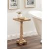 imageKate and Laurel Butterfield Traditional Square Pedestal Side Table 12 x 12 x 25 Light Natural Vintage Wooden End Table for Use as Small Bedroom Nightstand or Indoor Plant StandNatural