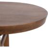 imageKate and Laurel Conan Oval Wooden MidCentury Coffee Table 38 x 20 x 17 Walnut Brown Rounded Living Room Table with Solid Mango Wood Construction and Tapered Dowel LegsWalnut Brown