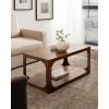 imageKate and Laurel Dahl Transitional Rectangular Coffee Table 36 x 20 x 18 Natural Wood Modern Rectangle Living Room Table with Solid Mango Wood Construction and Bonus Underlying StorageWalnut Brown