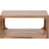 imageKate and Laurel Dahl Transitional Rectangular Coffee Table 36 x 20 x 18 Natural Wood Modern Rectangle Living Room Table with Solid Mango Wood Construction and Bonus Underlying StorageNatural