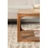 imageKate and Laurel Dahl Transitional Rectangular Coffee Table 36 x 20 x 18 Natural Wood Modern Rectangle Living Room Table with Solid Mango Wood Construction and Bonus Underlying StorageNatural
