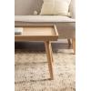 imageKate and Laurel Eastmont Rectangle Wood Coffee Table 46 x 22 x 17 Light Natural Large MidCentury Wooden Living Room Table with Stylish Tapered Legs and Adjustable FeetNatural