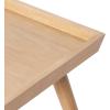 imageKate and Laurel Eastmont Rectangle Wood Coffee Table 46 x 22 x 17 Light Natural Large MidCentury Wooden Living Room Table with Stylish Tapered Legs and Adjustable FeetNatural