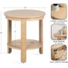 imageKate and Laurel Eastmont Rectangle Wood Coffee Table 46 x 22 x 17 Light Natural Large MidCentury Wooden Living Room Table with Stylish Tapered Legs and Adjustable FeetNatural