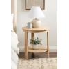 imageKate and Laurel Eastmont Rectangle Wood Coffee Table 46 x 22 x 17 Light Natural Large MidCentury Wooden Living Room Table with Stylish Tapered Legs and Adjustable FeetNatural