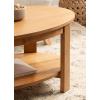 imageKate and Laurel Foxford Modern Tiered Oval Coffee Table 38 x 24 x 18 Natural Brown Transitional TwoTier Living Room Table with Storage and Resilient Wood ConstructionNatural