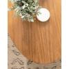 imageKate and Laurel Foxford Modern Tiered Oval Coffee Table 38 x 24 x 18 Natural Brown Transitional TwoTier Living Room Table with Storage and Resilient Wood ConstructionNatural