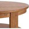 imageKate and Laurel Foxford Modern Tiered Oval Coffee Table 38 x 24 x 18 Natural Brown Transitional TwoTier Living Room Table with Storage and Resilient Wood ConstructionNatural