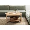 imageKate and Laurel Foxford Tiered Round Coffee Table 34 x 34 x 17 Light Natural Transitional TwoTier Circle Living Room Table with Storage and Resilient Wood Construction