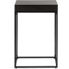 imageKate and Laurel Karlsen Modern Wood and Metal Burlwood Narrow Side Table 16 x 24 x 8 Burlwood and Gold Slim End Table for Use as Skinny Bedroom Nightstand or Entryway Table OptionBlack