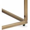 imageKate and Laurel Karlsen Modern Wood and Metal Burlwood Narrow Side Table 16 x 24 x 8 Burlwood and Gold Slim End Table for Use as Skinny Bedroom Nightstand or Entryway Table OptionWalnut BrownGold