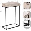 imageKate and Laurel Karlsen Modern Wood and Metal Burlwood Narrow Side Table 16 x 24 x 8 Burlwood and Gold Slim End Table for Use as Skinny Bedroom Nightstand or Entryway Table OptionWhiteBlack