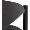 imageKate and Laurel Knowlton Modern Tiered Triangle Coffee Table 31 x 32 x 17 Black Transitional TwoTier Triangular Living Room Table with Storage and Geometric Design