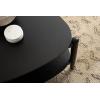 imageKate and Laurel Knowlton Modern Tiered Triangle Coffee Table 31 x 32 x 17 Black Transitional TwoTier Triangular Living Room Table with Storage and Geometric Design