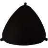 imageKate and Laurel Knowlton Modern Tiered Triangle Side Table 24 x 24 x 24 Black Transitional TwoTier Triangular Living Room End Table with Storage for Use as Indoor Plant Stand