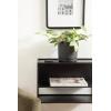 imageKate and Laurel Nomi Modern Metal Floating Side Table with Storage 18 x 10 x 12 Black Contemporary Tiered Floating End Table for Use as Wall Shelf for Small Spaces