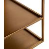 imageKate and Laurel Nomi Modern Metal Floating Side Table with Storage 18 x 10 x 12 Gold Contemporary Tiered Floating End Table for Use as Wall Shelf for Small Spaces