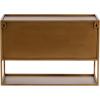 imageKate and Laurel Nomi Modern Metal Floating Side Table with Storage 18 x 10 x 12 Gold Contemporary Tiered Floating End Table for Use as Wall Shelf for Small Spaces