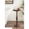 imageKate and Laurel Stratton Round Pedestal Drink Table 13 x 13 x 26 Bronze Decorative Mini Table for Use as Indoor Plant Stand or Cute Martini Table