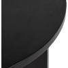 imageKate and Laurel Sureda Modern Wooden Oval Side Table 20 x 16 x 22 Black Transitional Wood End Table for Use as Bedroom Nightstand or Living Room Plant Stand TableBlack