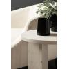 imageKate and Laurel Sureda Modern Wooden Oval Side Table 20 x 16 x 22 Black Transitional Wood End Table for Use as Bedroom Nightstand or Living Room Plant Stand TableWhite