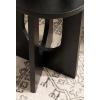 imageKate and Laurel Sureda Modern Wooden Oval Side Table 20 x 16 x 22 Black Transitional Wood End Table for Use as Bedroom Nightstand or Living Room Plant Stand TableBlack