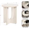 imageKate and Laurel Sureda Modern Wooden Oval Side Table 20 x 16 x 22 Black Transitional Wood End Table for Use as Bedroom Nightstand or Living Room Plant Stand TableWhite