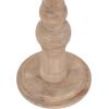imageKate and Laurel Wegner Transitional Wood and Marble Round Drink Table 8 x 8 x 23 White Marble and Light Natural Wood Modern Pedestal Table for Use as Indoor Plant Stand or Decorative Mini Table
