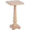 imageKate and Laurel Butterfield Traditional Square Pedestal Side Table 12 x 12 x 25 Light Natural Vintage Wooden End Table for Use as Small Bedroom Nightstand or Indoor Plant StandNatural