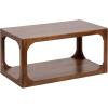 imageKate and Laurel Dahl Transitional Rectangular Coffee Table 36 x 20 x 18 Natural Wood Modern Rectangle Living Room Table with Solid Mango Wood Construction and Bonus Underlying StorageWalnut Brown