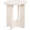 imageKate and Laurel Sureda Modern Wooden Oval Side Table 20 x 16 x 22 Black Transitional Wood End Table for Use as Bedroom Nightstand or Living Room Plant Stand TableWhite