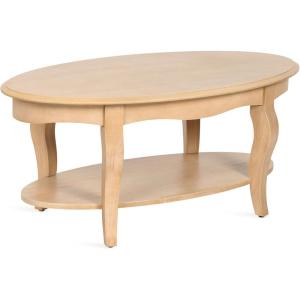 imageKate and Laurel Sutherlin Vintage Tiered Oval Coffee Table 42 x 22 x 19 Light Natural Traditional TwoTier Oval Living Room Table with Storage for Use as Useful Home Decor Option