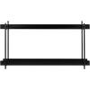 imageKate and Laurel Dominic Modern Metal Bathroom Shelf 20 x 7 x 30 Bronze Contemporary Sleek 3Tier Floating Shelves for Wall Decor Display and Over Toilet StorageBlack