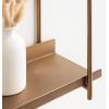 imageKate and Laurel Dominic Modern Metal Bathroom Shelf 20 x 7 x 30 Bronze Contemporary Sleek 3Tier Floating Shelves for Wall Decor Display and Over Toilet StorageGold