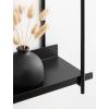 imageKate and Laurel Dominic Modern Metal Bathroom Shelf 20 x 7 x 30 Bronze Contemporary Sleek 3Tier Floating Shelves for Wall Decor Display and Over Toilet StorageBlack