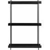 imageKate and Laurel Dominic Modern Metal Bathroom Shelf 20 x 7 x 30 Bronze Contemporary Sleek 3Tier Floating Shelves for Wall Decor Display and Over Toilet StorageBlack
