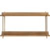 imageKate and Laurel Dominic Modern Metal Bathroom Shelf 20 x 7 x 30 Bronze Contemporary Sleek 3Tier Floating Shelves for Wall Decor Display and Over Toilet StorageGold
