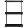 imageKate and Laurel Dominic Modern Metal Bathroom Shelf 20 x 7 x 30 Bronze Contemporary Sleek 3Tier Floating Shelves for Wall Decor Display and Over Toilet StorageBlack