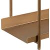 imageKate and Laurel Dominic Modern Metal Bathroom Shelf 20 x 7 x 30 Bronze Contemporary Sleek 3Tier Floating Shelves for Wall Decor Display and Over Toilet StorageGold