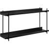 imageKate and Laurel Dominic Modern Metal Bathroom Shelf 20 x 7 x 30 Bronze Contemporary Sleek 3Tier Floating Shelves for Wall Decor Display and Over Toilet StorageBlack