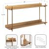 imageKate and Laurel Dominic Modern Metal Bathroom Shelf 20 x 7 x 30 Bronze Contemporary Sleek 3Tier Floating Shelves for Wall Decor Display and Over Toilet StorageGold