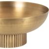 imageKate and Laurel Rooks Ribbed Decorative Metal Bowl 12 Inch Diameter Brass Modern Raised Fruit Bowl for Kitchen Counter or Use as a Key Bowl for an Entryway TableGold