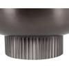 imageKate and Laurel Rooks Ribbed Decorative Metal Bowl 12 Inch Diameter Brass Modern Raised Fruit Bowl for Kitchen Counter or Use as a Key Bowl for an Entryway TablePewter