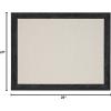 imageDesignOvation Beatrice Framed Linen Fabric Pinboard 27x33 White Rustic Wall OrganizationBlack