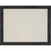 imageDesignOvation Beatrice Framed Linen Fabric Pinboard 27x33 White Rustic Wall OrganizationBlack