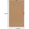 imageDesignOvation Beatrice Framed Linen Fabric Pinboard 27x33 White Rustic Wall OrganizationRustic Brown
