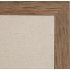 imageDesignOvation Beatrice Framed Linen Fabric Pinboard 27x33 White Rustic Wall OrganizationRustic Brown