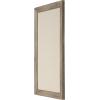 imageDesignOvation Beatrice Framed Linen Fabric Pinboard 27x33 White Rustic Wall OrganizationRustic Brown