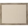imageDesignOvation Beatrice Framed Linen Fabric Pinboard 27x33 White Rustic Wall OrganizationRustic Brown